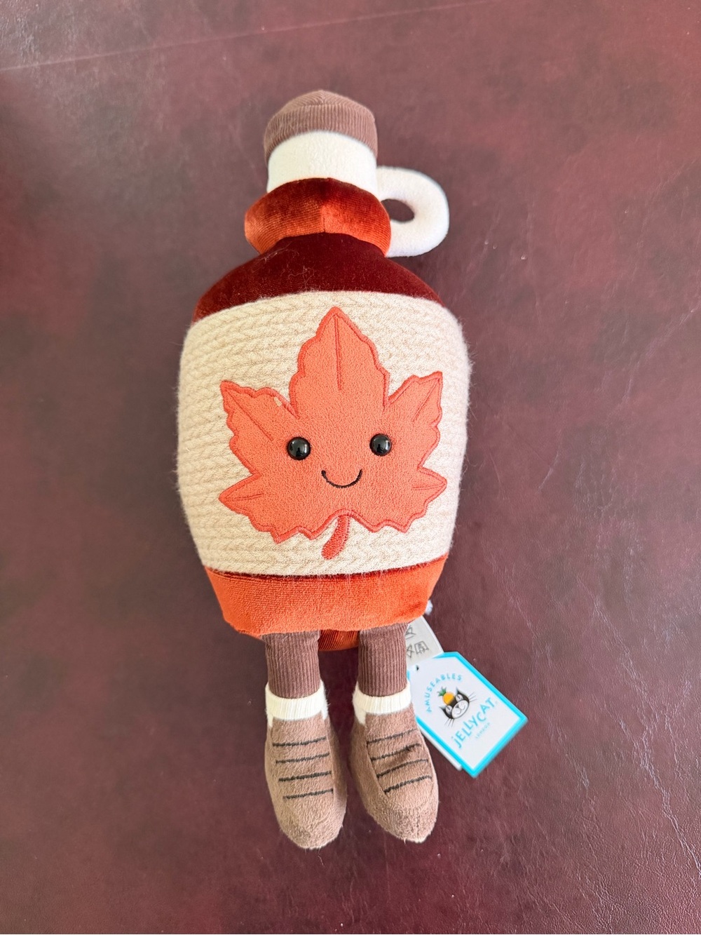 NWT Jellycat my name is Acered maple syrup